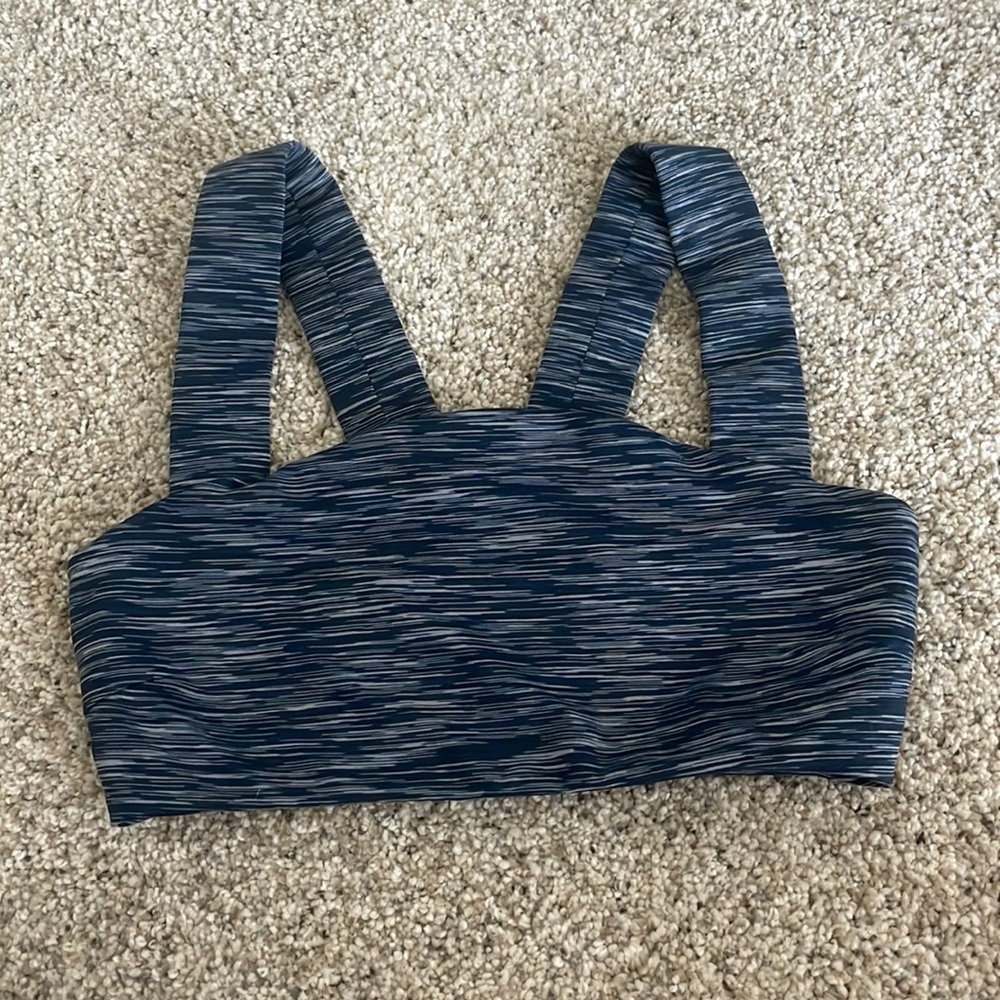 Outdoor voices navy blue sports bra